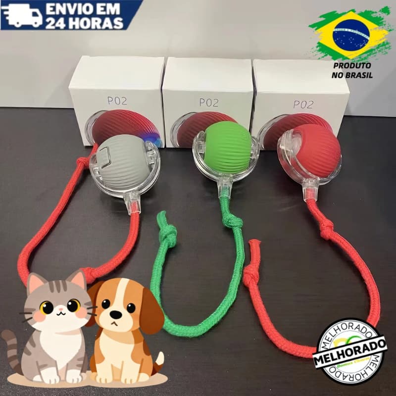 Bola Interativa Automática Para Gatos,Brinquedo De Treinamento Elétrico Com Recurso De Rolo Inteligente