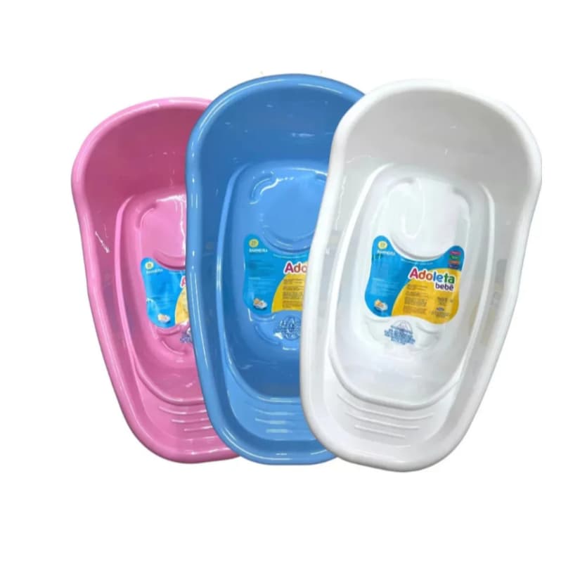 Banheira Infantil Adoleta Bebe 20l - Banheira De Bebe Verde Azul Branco Rosa