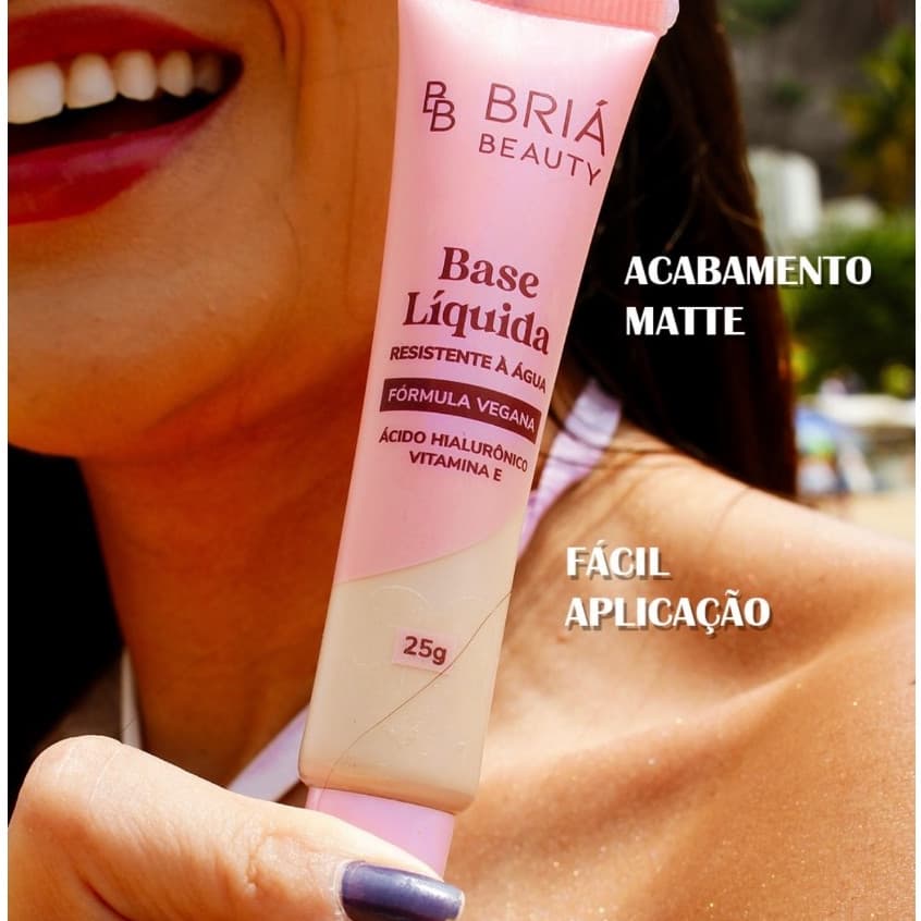 BASE BRIÁ BEAUTY  BASE LIQUIDA VEGANA RESISTENTE Á AGUÁ