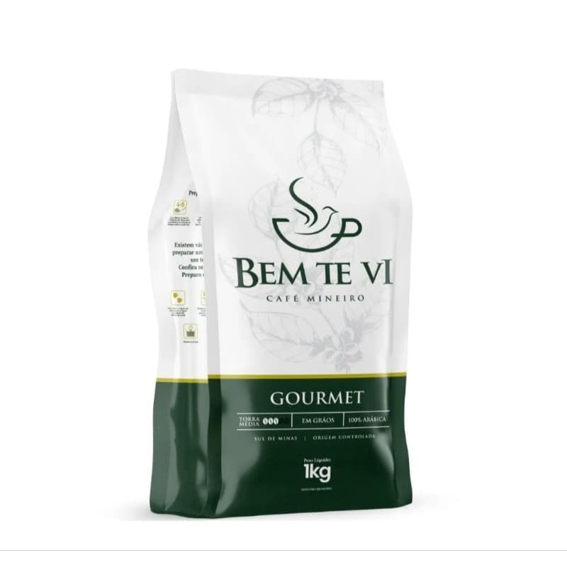 1kg Café em grãos Gourmet Bem Te  Vi Café Mineiro