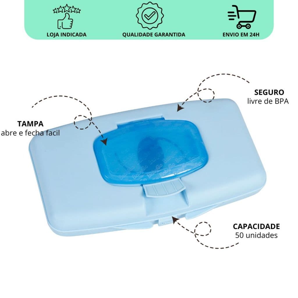 Porta Lenços Umedecidos Portátil Organizador Prático pra maternidade toalhas de Bebê menino Higiene