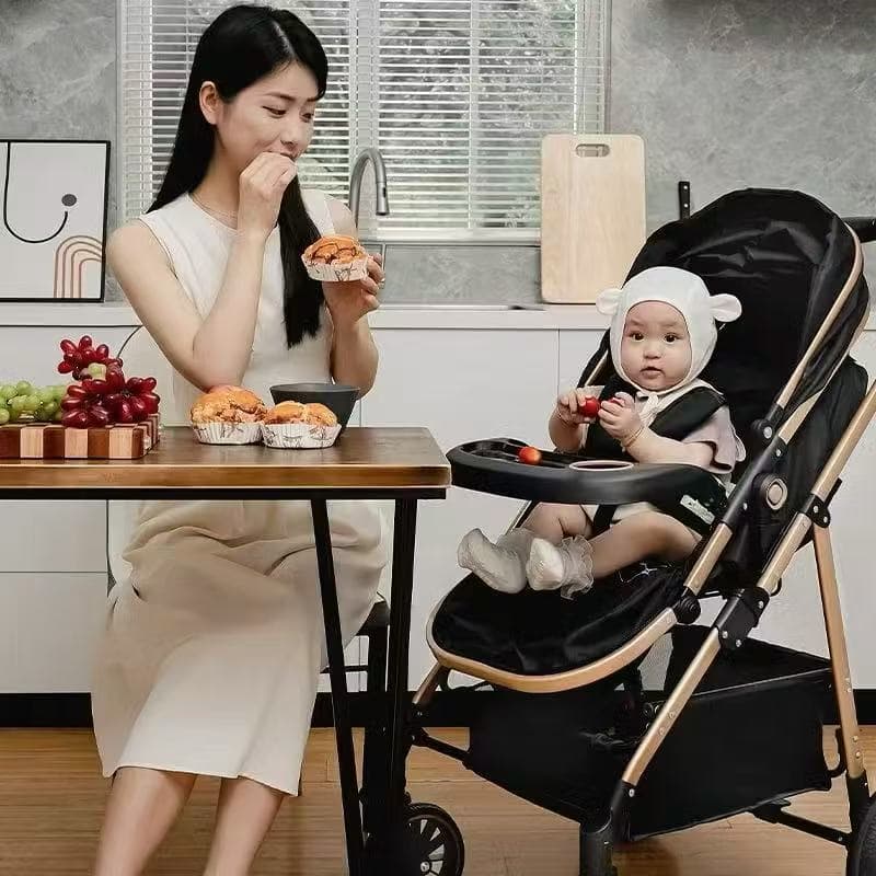 Carrinho Completo 3 EM 1 Com Moisés e Bebe Conforto - Modelo Europeu Luxo