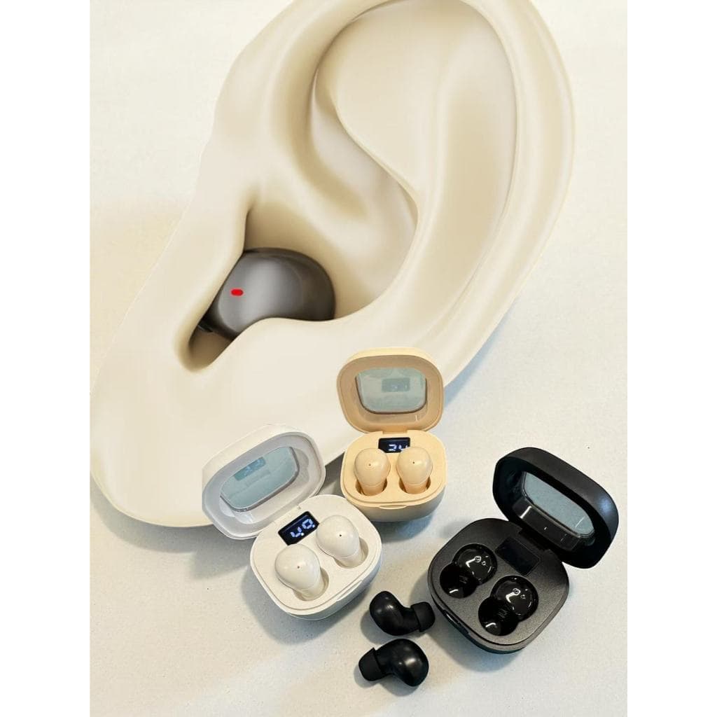 Mini fone de ouvido Bluetooth sem fio para dormir Som imersivo com estojo de carregamento  SK19