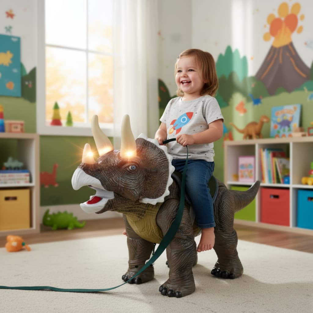 Andador Equilíbrio Velotrol Dino Luz Som Tricerátops