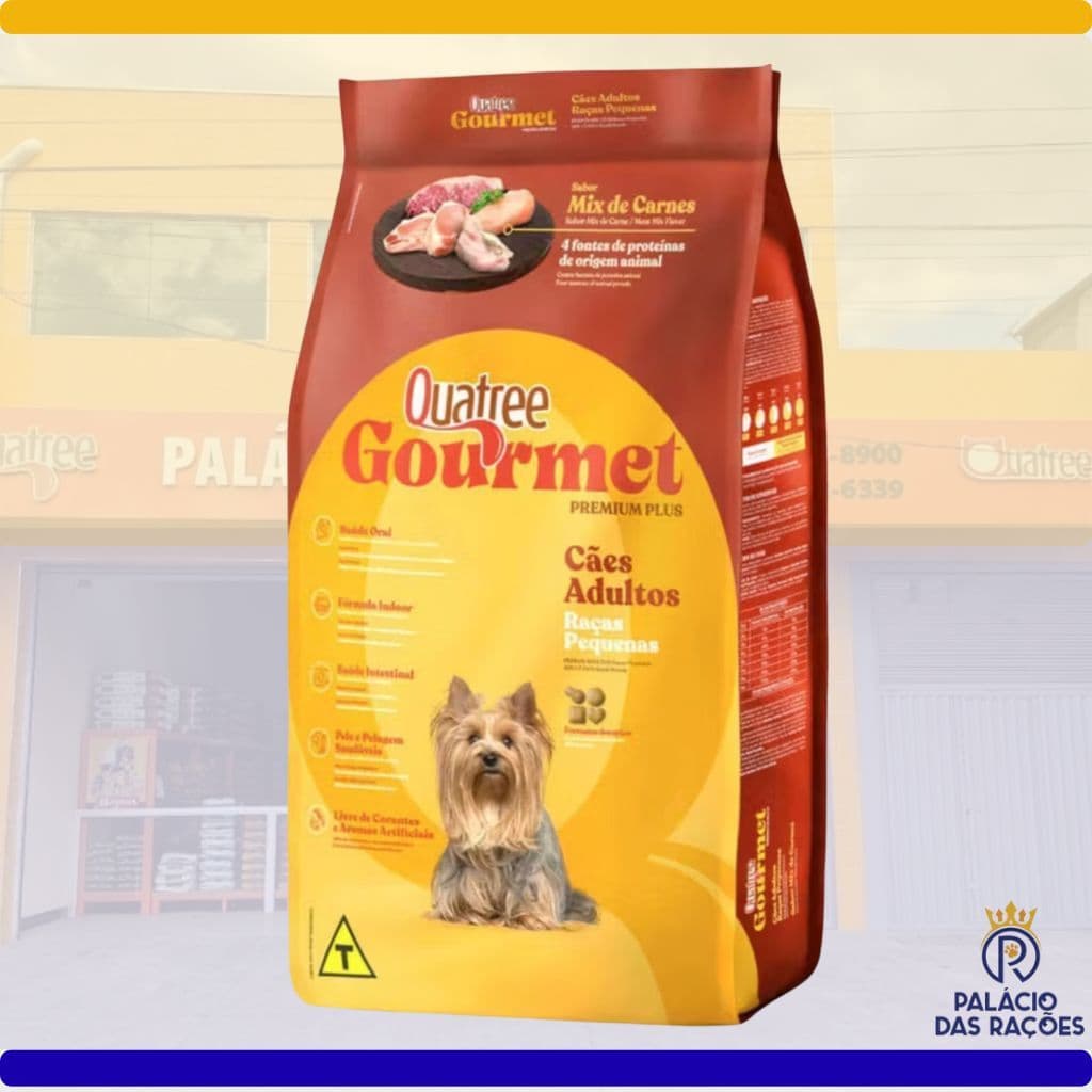Ração Quatree Gourmet Adulto Raças Pequenas 10KG