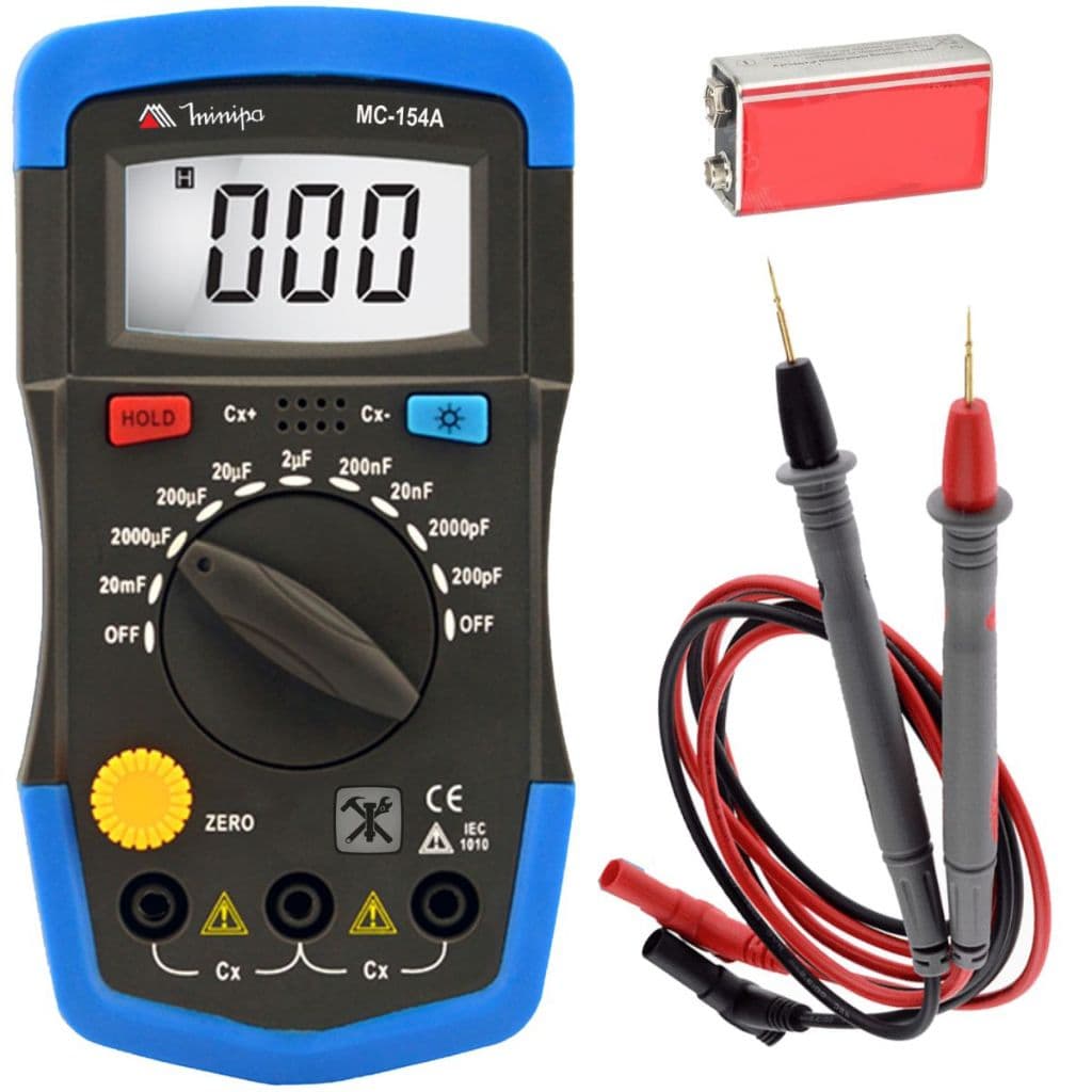 Capacímetro Digital Mc-154a Minipa Medidor Capacitância