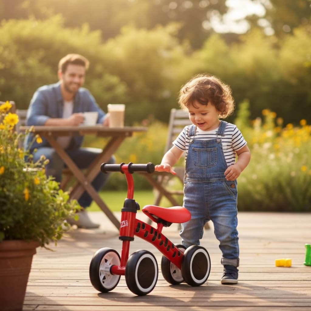 Bicicleta Equilíbrio Infantil Zippy Toys Andador Bebe Até 24 Kg Cordenação Motora Presente Criança