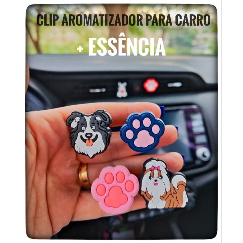 Aromatizador Para Carro Cachorros Dog Decoração Interior Veículos Cheirinho Para Carro Essência 10ml