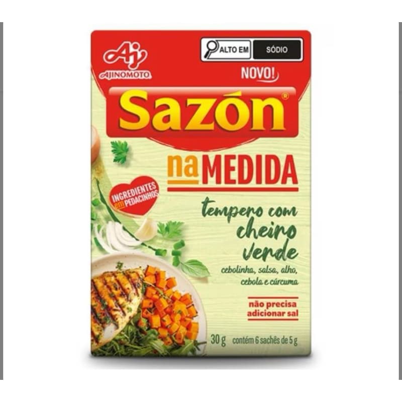 Tempero Sazón na Medida Tempero com Cheiro Verde 30g