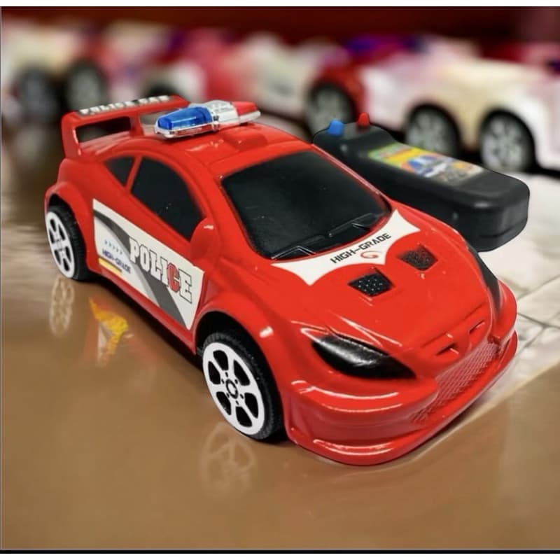 Super Carrinho de controle remoto, carrinho de polícia de controle remoto com fio, ideal para crianças divertidas