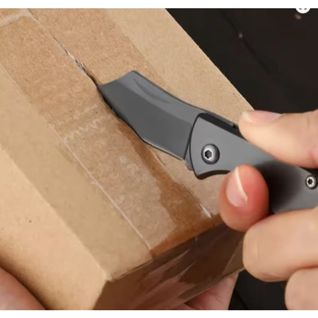 Mini faca aço inoxidável faca frutas edc express caixa corte portátil ferramenta chaveiro bolso