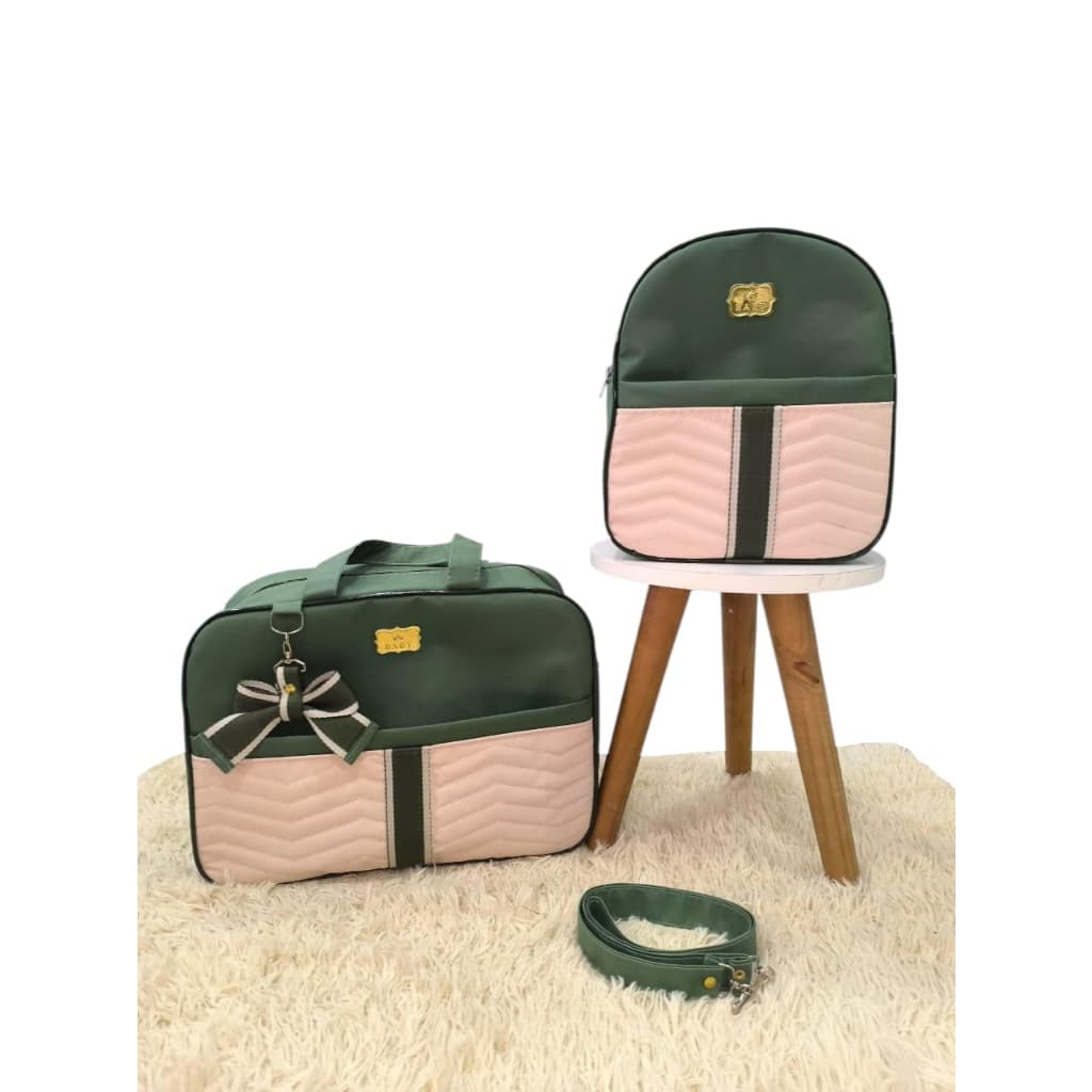 KIT BOLSA MATERNIDADE MENINO/MENINA KIT COM FITA 2 PEÇAS GRANDE ESPAÇOSAS IMPERMEÁVEL KIT BEBÊ ALTA QUALIDADE,AYLLA BABY