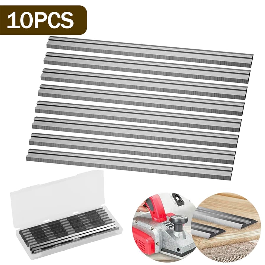 Facas Para Lâminas De Plaina De Carboneto 10Pcs 82mm Para Corte De Madeiras Macias E Duras Ply-Board