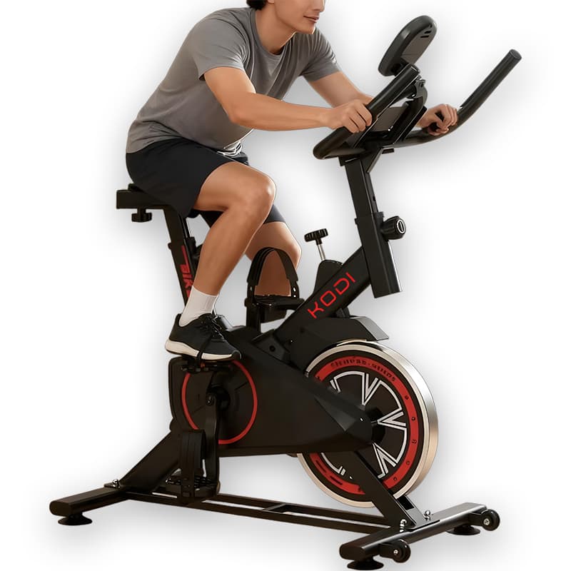 Bicicleta Ergométrica Spinning Profissional 120kg Digital Silenciosa Altura Ajustável Academia Fitness