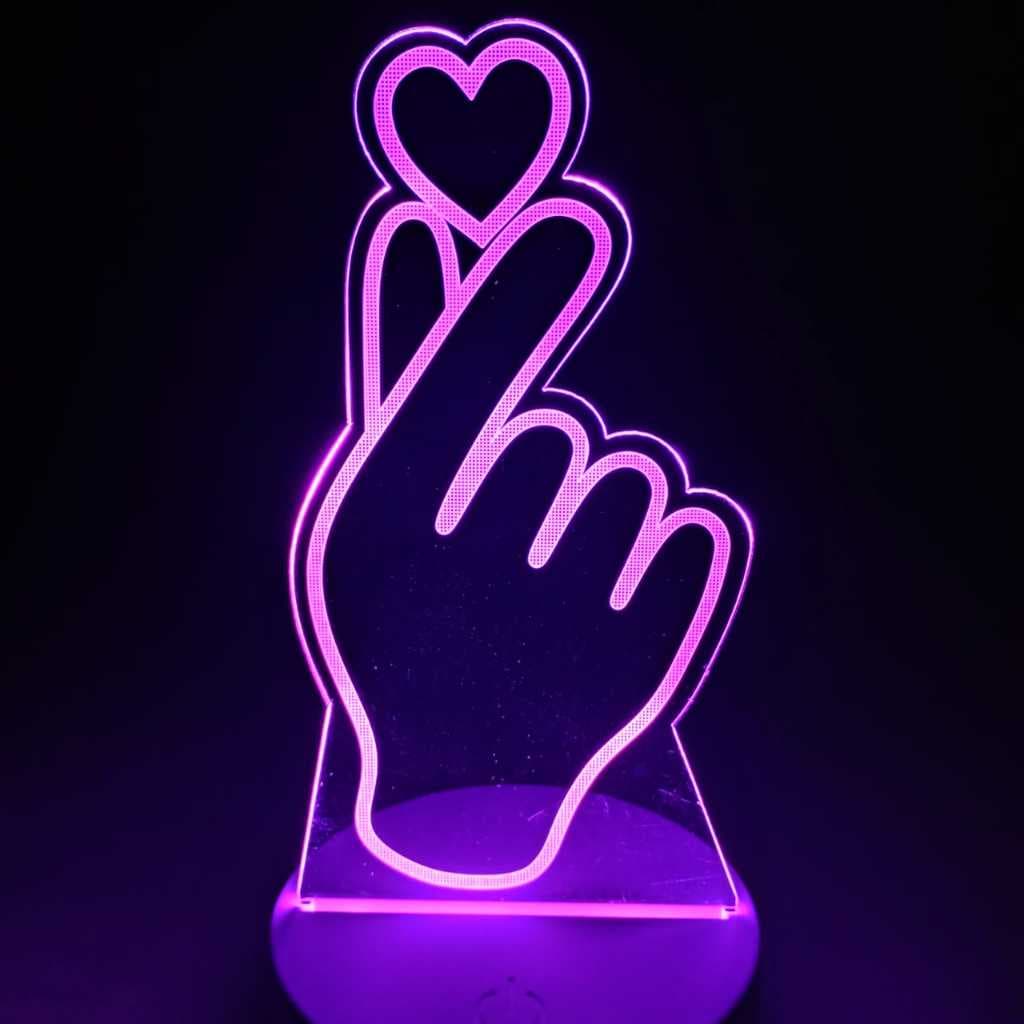 Abajur Luminária BTS, K-POP, KPOP, DORAMA Led 3D de Mesa ac0062 Presente Criativo diferente menina Luz Noturna Decoração