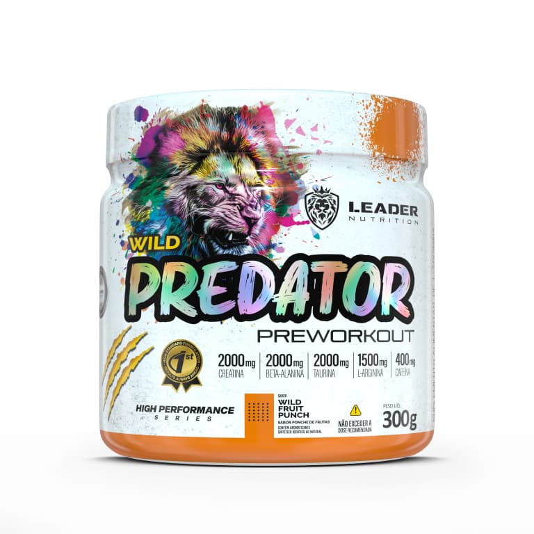 Pré Treino Pre Workout Wild Predator Day 300g - Leader Nutrition