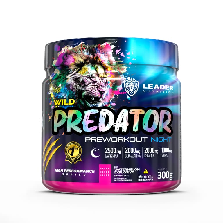 Pré Treino Pre Workout Wild Predator Night 300g - Leader Nutrition