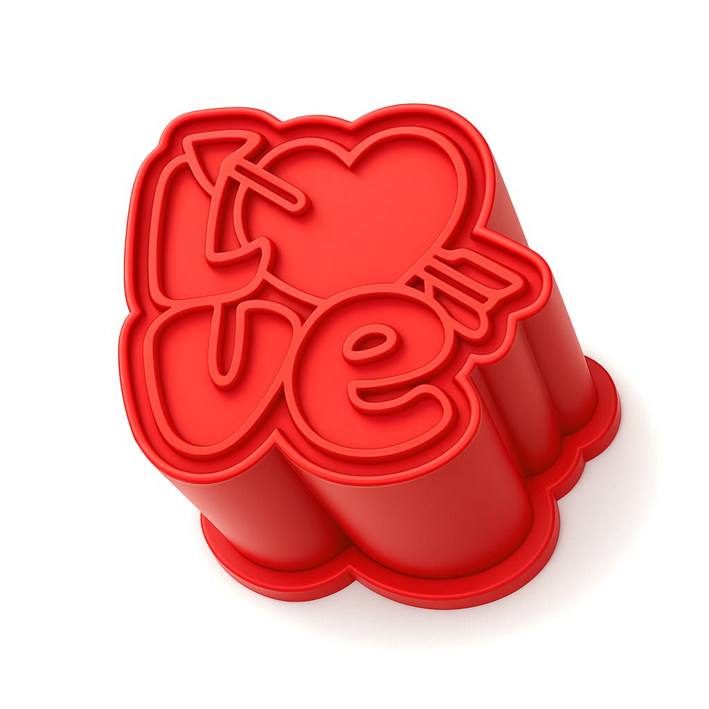 Ejetor Modelador Para Doces LOVE AMOR Brigadeiros Docinhos Massa Biscuit Biscoito Resistente Massinha Modelar Pasta Amer