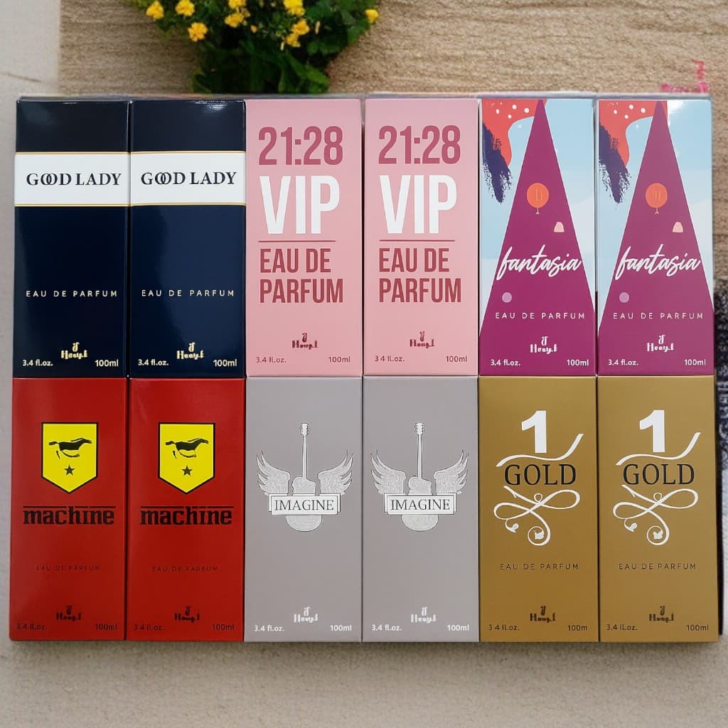 Kit com 12 Perfumes 100ml – 6 Femininos + 6 Masculinos | Essências Importadas Premium