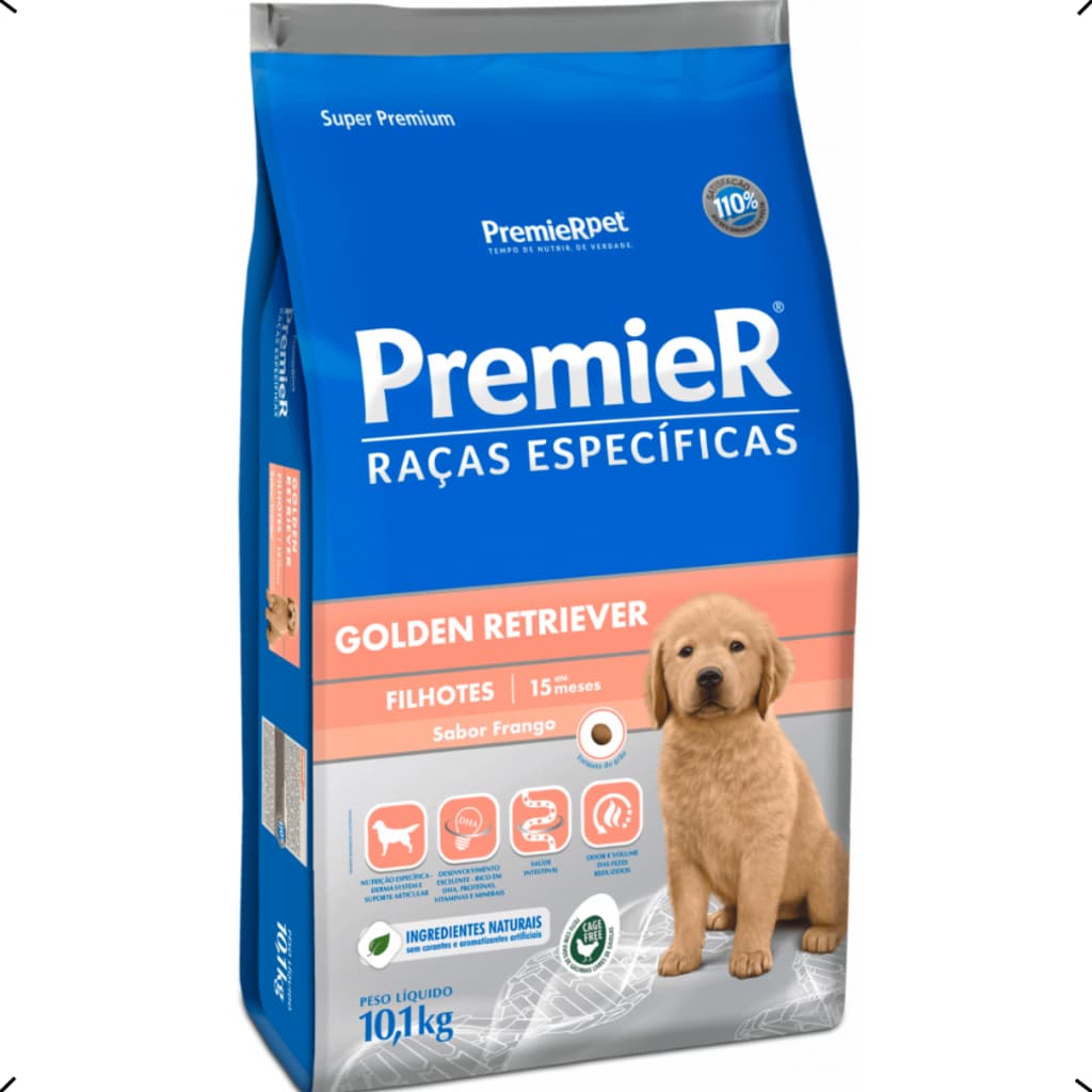 RAÇÃO PREMIER RAÇA ESPECIFICA GOLDEN RETRIEVER FILHOTE 10KG