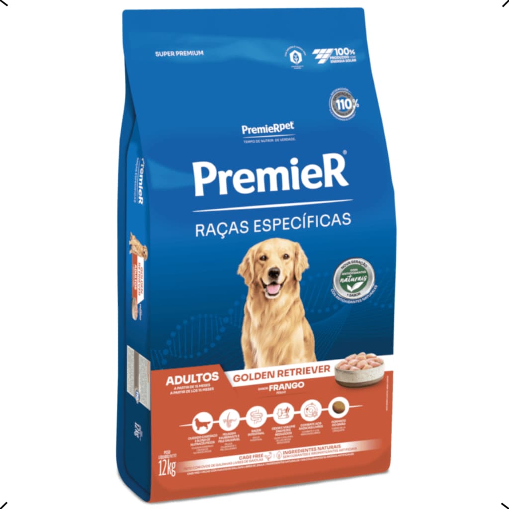 RAÇÃO PREMIER RAÇA ESPECIFICA GOLDEN RETRIEVER ADULTO 12KG