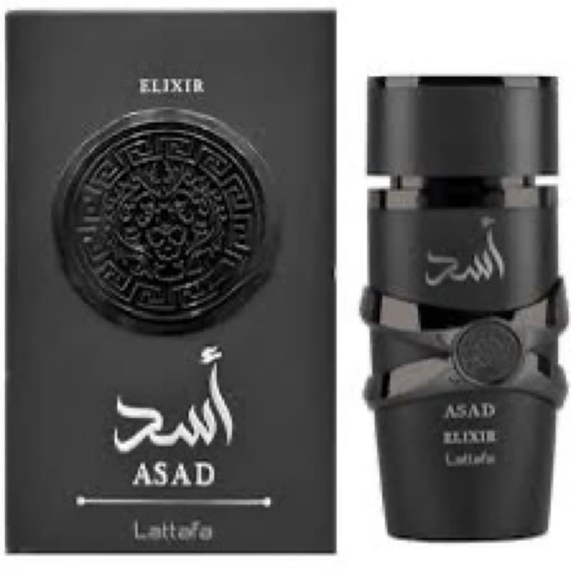 Perfume Masculino Asad Elixir Lattafa 100 ml Lançamento Original Importado Alta Fixação