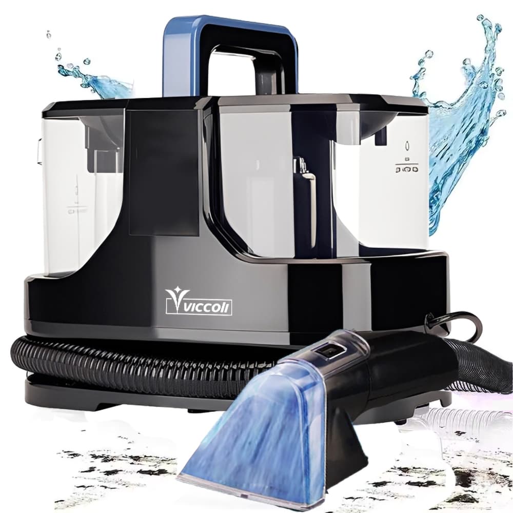 Extratora Portátil 3 em 1 Aspirador de Pó Viccoli Spot Cleaner 850W Preto e Azul