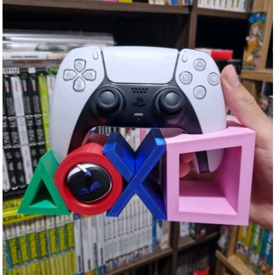 STAND controle PS5 Dualsense PLAYSTATION 5 simbolo em PLA gamer videogame