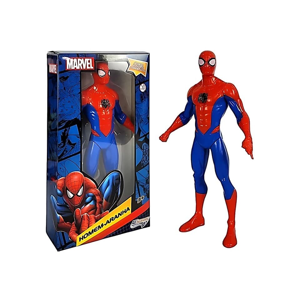 Boneco Homem Aranha Original Articulado Marvel Vingadores 22 cm de Altura ALL SEASONS