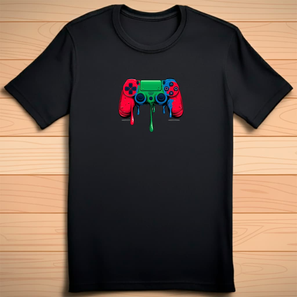 Camiseta controle colorido 100% Algodão , jogos videogame, jogos gamer PS, PS3, PS4, PS5, nerd, geek
