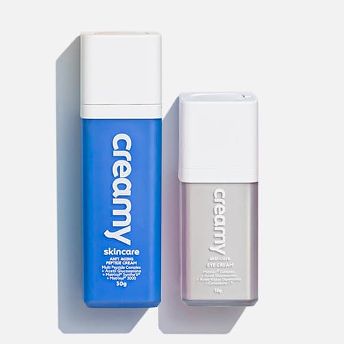 Kit Duo Pele Madura - Creme Clareador para Olhos Eye Cream e Creme Firmador Anti Idade - Peptide Cream