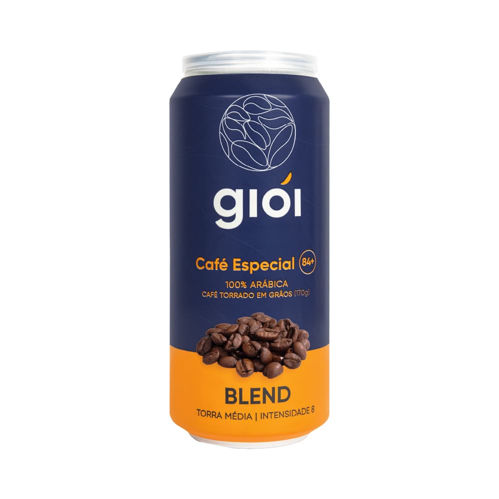 Café Especial - 170g Grãos Blend Média - 100% Arábica, Torrado, 84+ - Giói