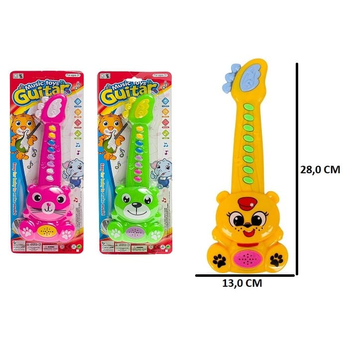 Brinquedo Musical Guitarra  Infantil com Luz e Som – Brinquedo Educativo Divertido