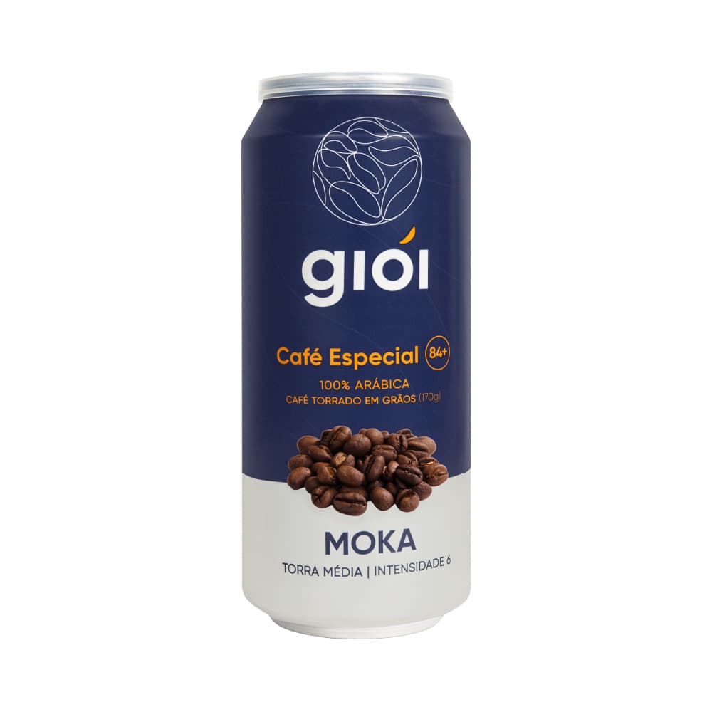 Café Especial - 170g Grãos Moka - 100% Arábica, Torrado, 84+ - Giói