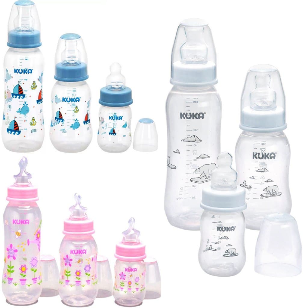 Kit Estojo com 3 Mamadeira Antivazamento Anticólica  Bico Ortodôntico Mamadeira Original Kuka