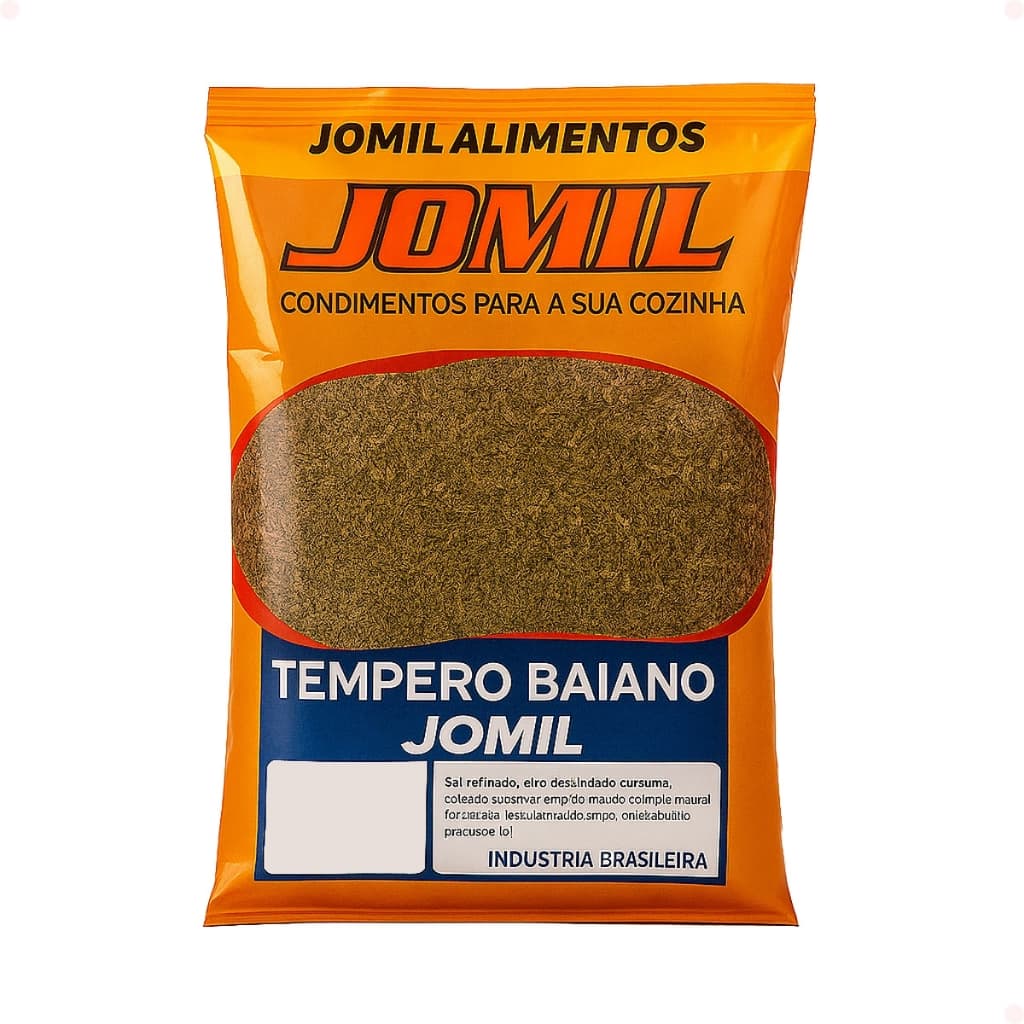 Tempero Baiano Jomil 500g Carnes Peixes Ensopados Tempero Nordestino Sabor Qualidade Doméstico Profissional Cozinha