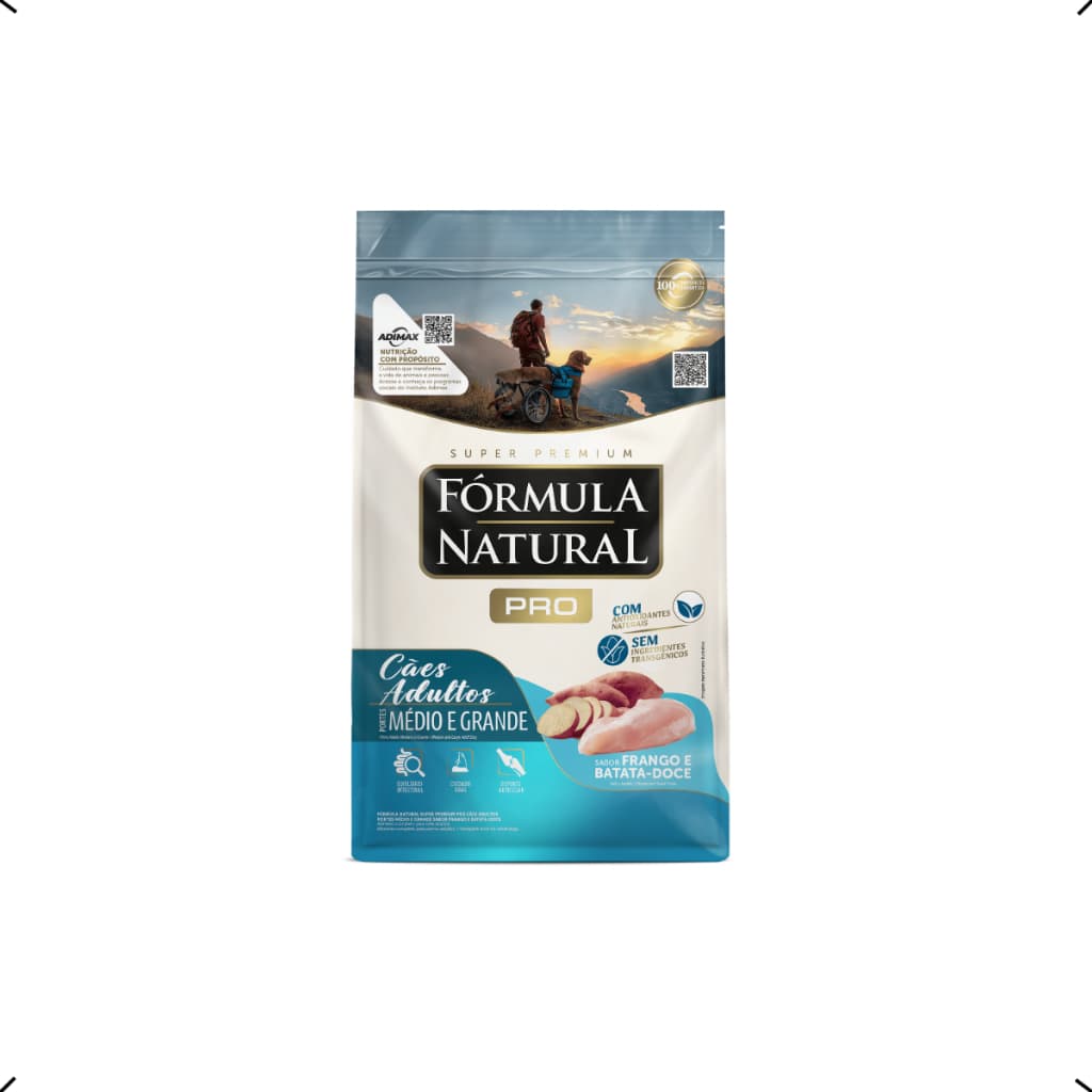RAÇÃO FORMULA NATURAL PRO ADULTO MEDIO E GRANDE 15KG