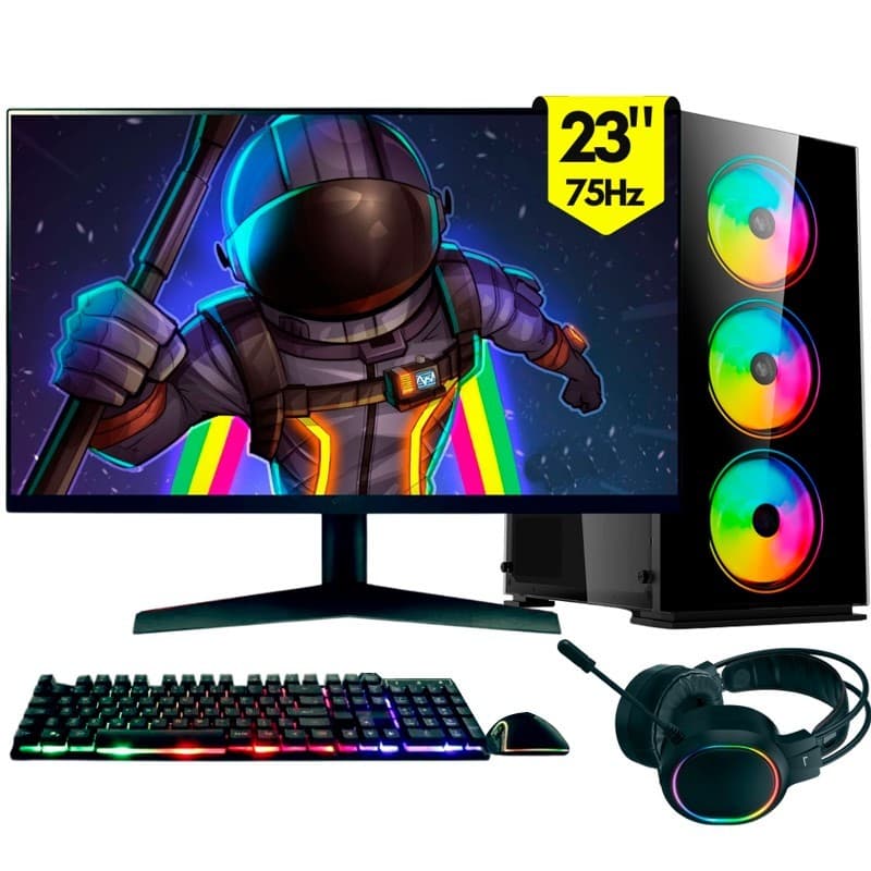 Computador Gamer completo 2Eletro RGB, Intel Core i7, 16GB, SSD 1TB, Monitor 23" - PG2E-1023RG
