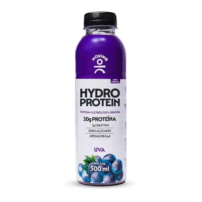 Isotônico Hydro Protein Moving 20g Proteinas -  Sabor Uva 500ml - Zero Açucares