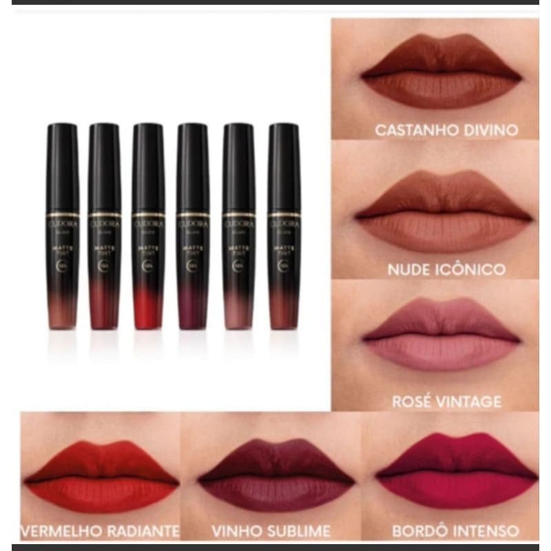 Batom Líquido  Matte Tint Eudora 4 ml