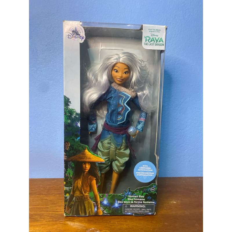 Boneca Sisu de Raya e o Último Dragão Disney Store recolocada na caixa nova original articulada