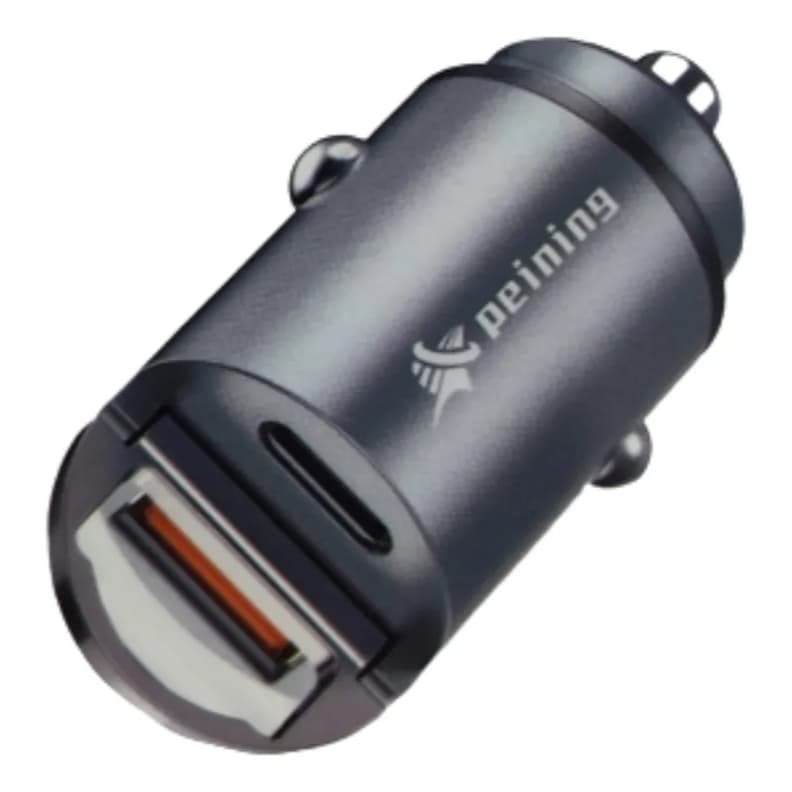 CARREGADOR VEICULAR USB + Tipo C - 38W PEI-CC015
