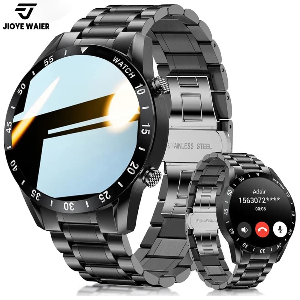 JIOYE Original Relógio Inteligente Masculino Chamadas Bluetooth Aço Inoxidável Smartwatch Relogio
