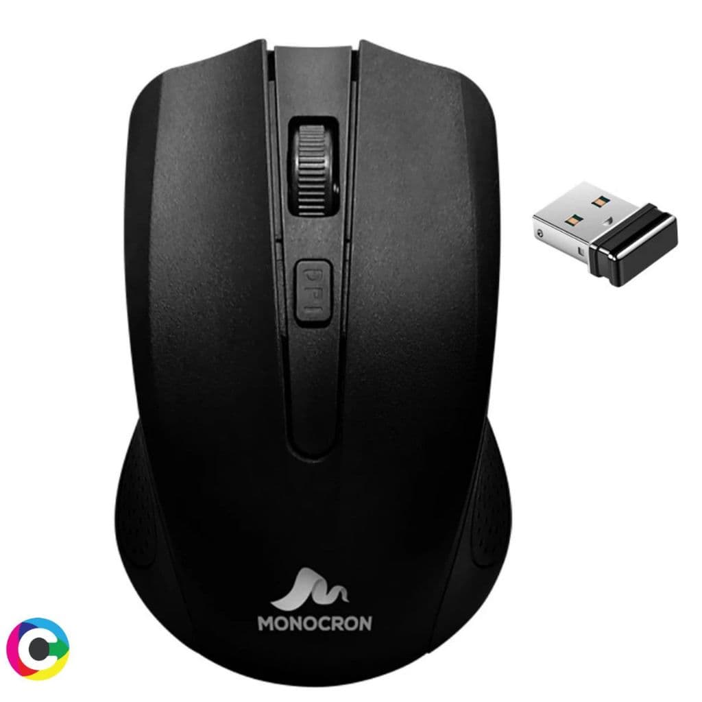 Mouse Sem Fio Wireless USB Alta Qualidade 2.4GHz Compacto Conexão Estável Precisão Alcance 10 Metros