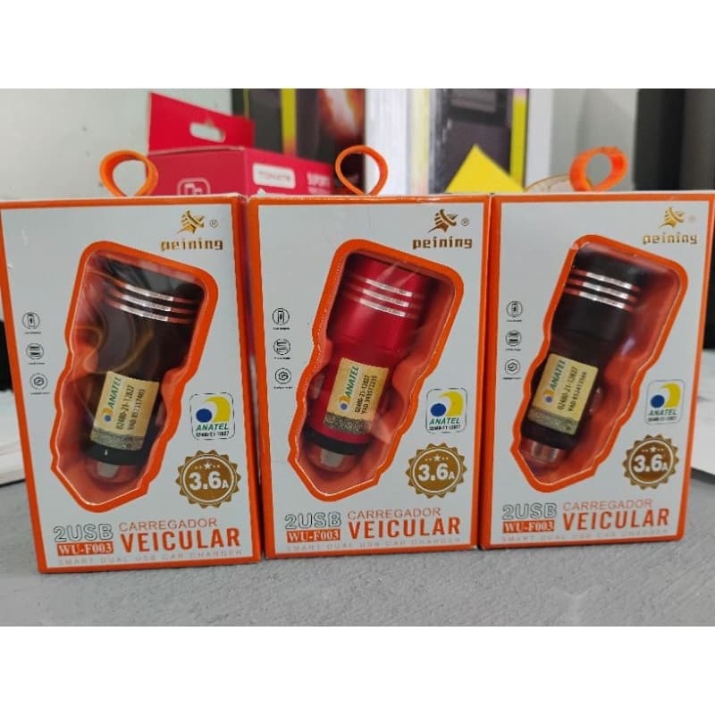 Carregador Veicular Peining WU-F003