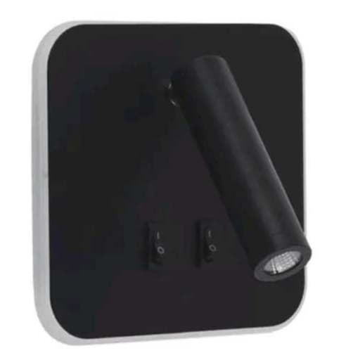 ARANDELA LUMINÁRIA LED ACKER 10W IP20 BRANCO OU PRETO - ILUMINAÇÃO - DECORAÇÃO - FONTE DO LED