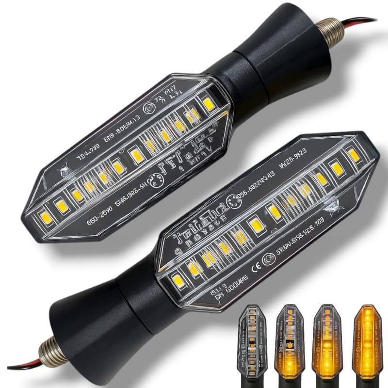 Pisca Seta Led Moto Sequencial Twister Cb300 Xre Par