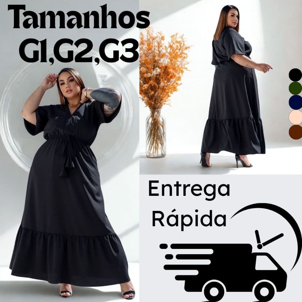 vestido feminino plus sezi verâo longo