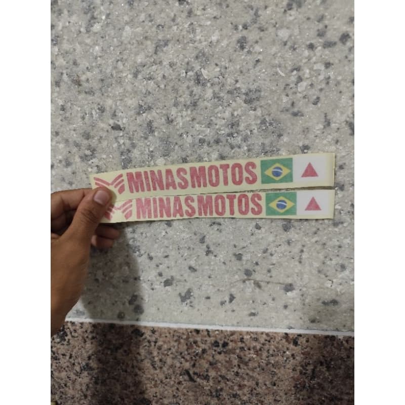 adesivo minas motos refletivo original para bengala, canela de moto