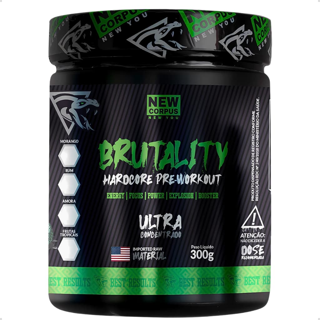 Suplemento Pré Treino Workout 300g Sabores - New Corpus